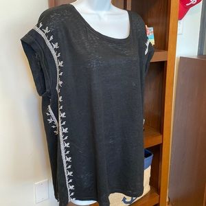 Garnet Hill Organic Linen Tunic EUC xl